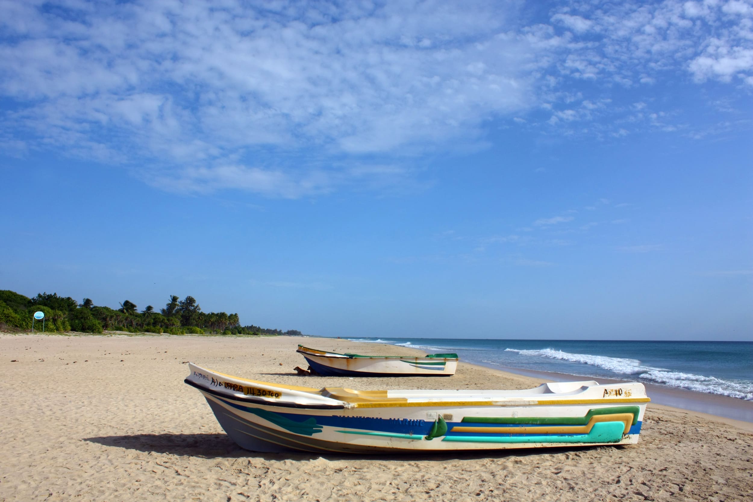 Nilaveli Beach with clear turquoise sea and sandy shores